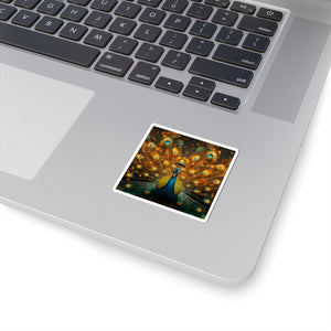 Neon Plumage - Vinyl Square Sticker