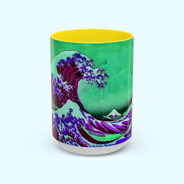 Purple Great Wave - Coffee Mug - 15oz