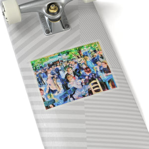 Renoir Dance Upscale - Vinyl Rectangle Sticker