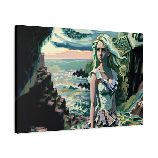 Cliff Over The Sea - Canvas Poster