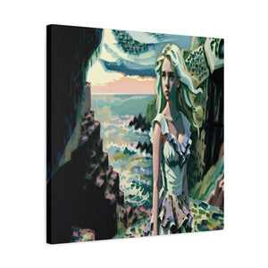 Cliff Over The Sea - Canvas Poster
