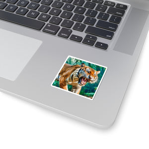 Orange Bengal - Vinyl Square Sticker