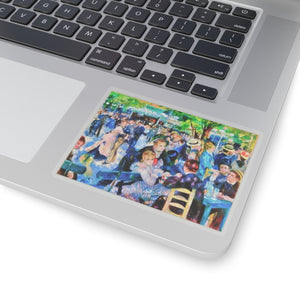 Renoir Dance Upscale - Vinyl Rectangle Sticker