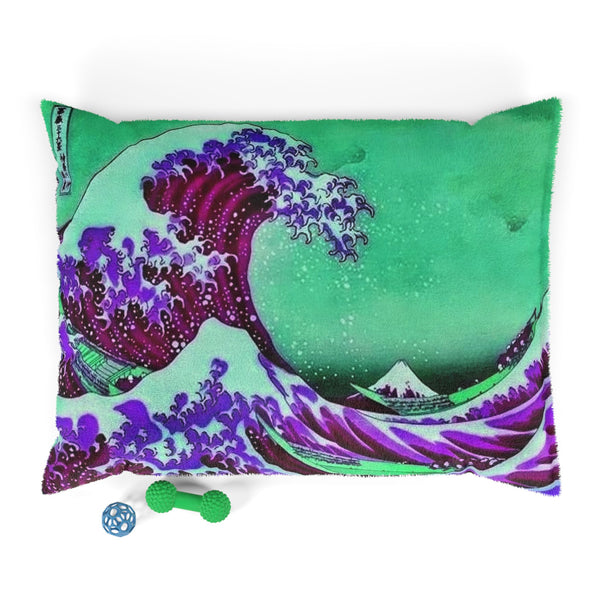Purple Great Wave - Pet Bed
