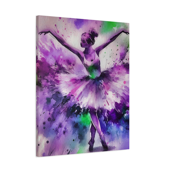 Polychrome Ballet Purple - Canvas Poster