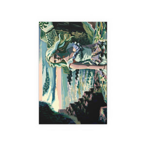 Cliff Over The Sea - Silk Poster