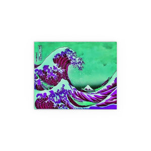 Purple Great Wave - Silk Poster