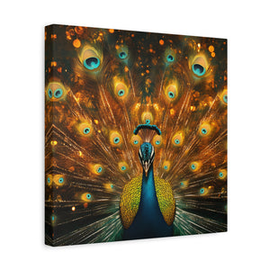 Neon Plumage - Canvas Poster