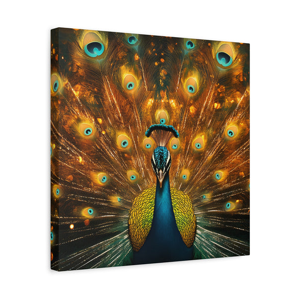 Neon Plumage - Canvas Poster