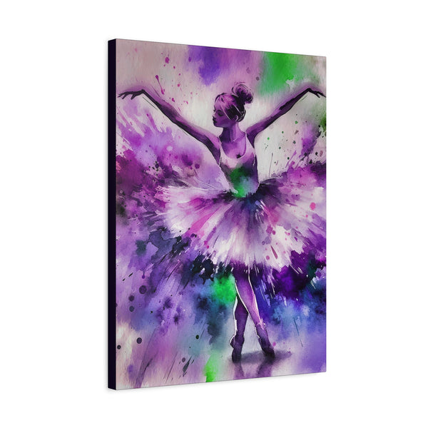 Polychrome Ballet Purple - Canvas Poster