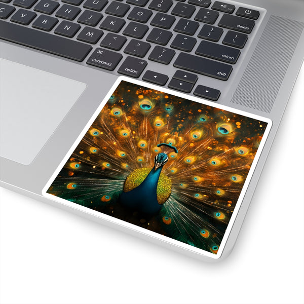 Neon Plumage - Vinyl Square Sticker