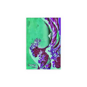 Purple Great Wave - Silk Poster