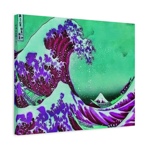 Purple Great Wave - Canvas Poster