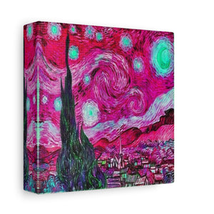 Star Night Fuchsia - Canvas Poster