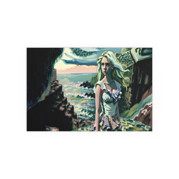 Cliff Over The Sea - Silk Poster