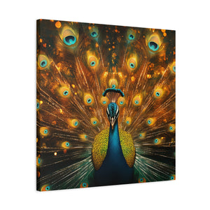 Neon Plumage - Canvas Poster
