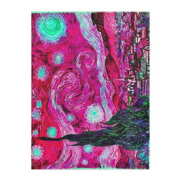 Star Night Fuchsia - Silk Poster