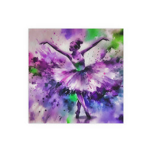 Polychrome Ballet Purple - Silk Poster