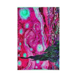 Star Night Fuchsia - Silk Poster