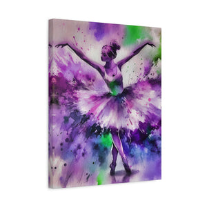 Polychrome Ballet Purple - Canvas Poster