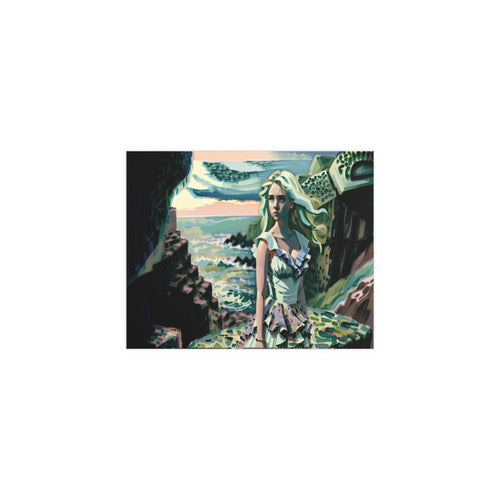 Cliff Over The Sea - Silk Poster