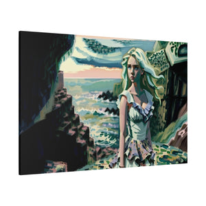 Cliff Over The Sea - Canvas Poster