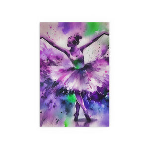 Polychrome Ballet Purple - Silk Poster