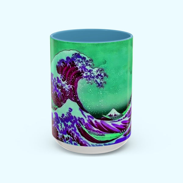Purple Great Wave - Coffee Mug - 15oz