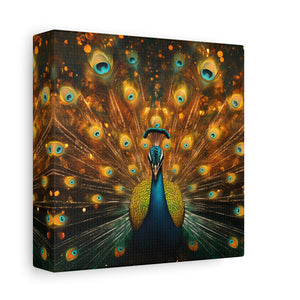 Neon Plumage - Canvas Poster