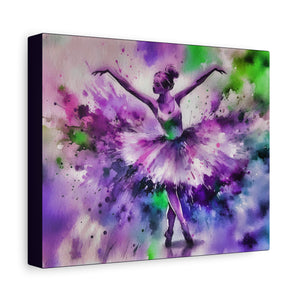 Polychrome Ballet Purple - Canvas Poster