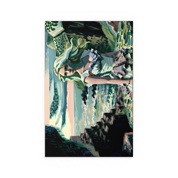 Cliff Over The Sea - Silk Poster