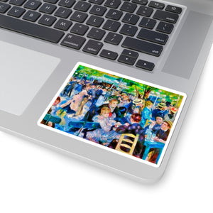 Renoir Dance Upscale - Vinyl Rectangle Sticker