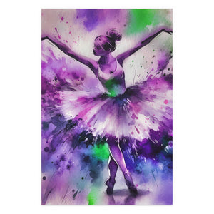 Polychrome Ballet Purple - Silk Poster