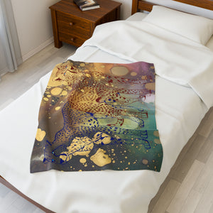 Chasing Gold - Velveteen Plush Blanket
