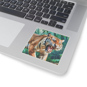Orange Bengal - Vinyl Square Sticker