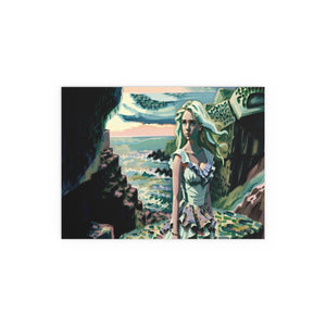 Cliff Over The Sea - Silk Poster