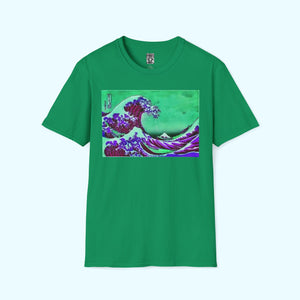 Purple Great Wave - Soft-Style Tee