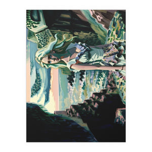 Cliff Over The Sea - Silk Poster