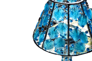 Handmade Colored Glass Tea Light Candle Holder