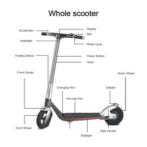Mankeel MK006 Silver Wing High-End 10inch Porsche design scooter